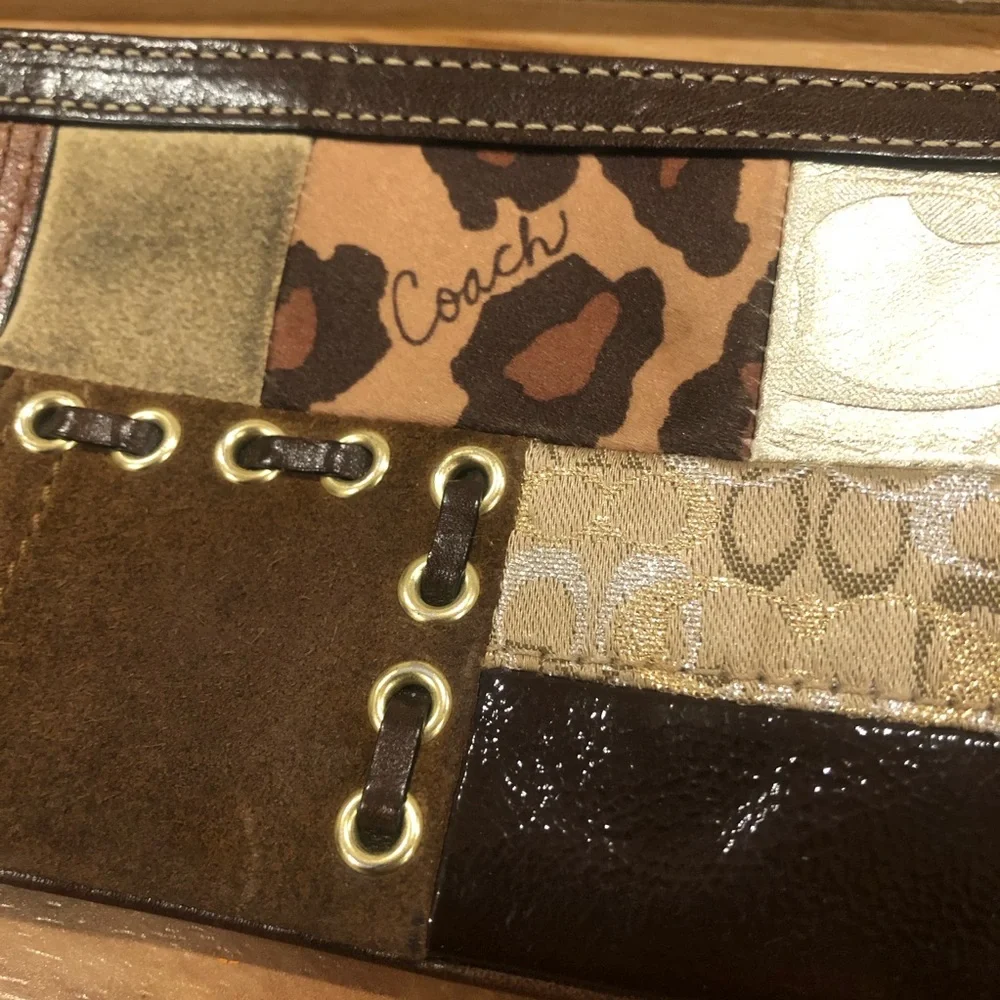 Coach Patchwork Wristlet - Picture 6 of 9